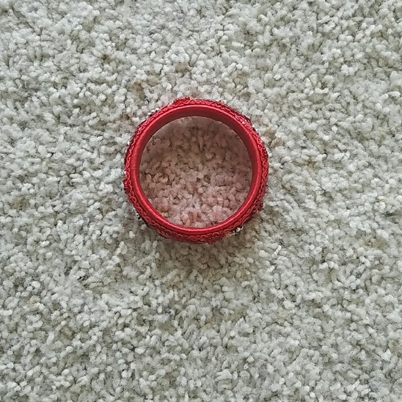 Homemade Red Bangle - Picture 2 of 2